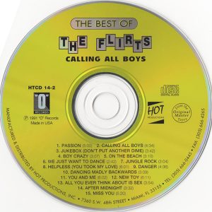 flirts best of cd The Flirts – The Best Of Calling All Boys Cd
