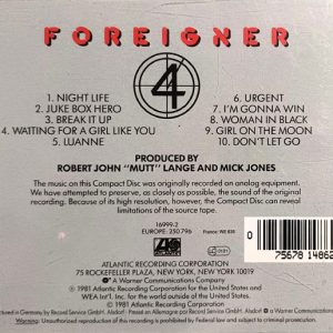 Foreigner – 4 Cd