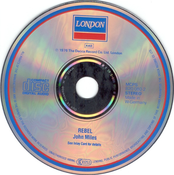 john miles rebel cd John Miles – Rebel Cd (West Germany)