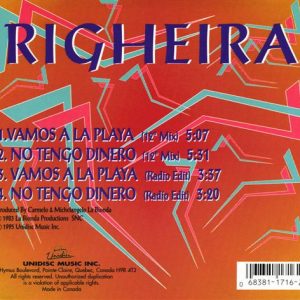 Righeira – Vamos A La Playa / No Tengo Dinero Cd Single