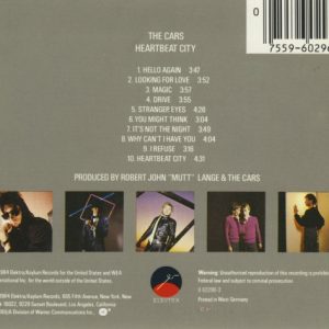 the cars heartbeat WG trasera The Cars – Heartbeat City Cd (West Germany Target)