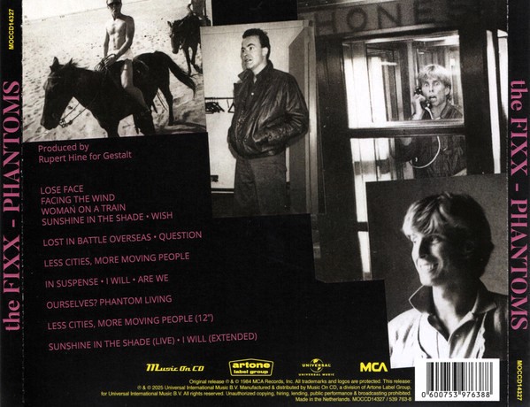 The Fixx – Phantoms Cd (Bonus Tracks) AOR