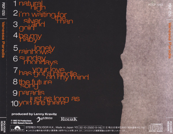 Vanessa Paradis – Vanessa Paradis Cd Japonés