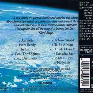 boston third stage JP trasera Boston – Third Stage Cd Japonés