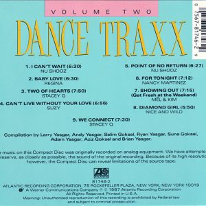 Dance Traxx Volume Two - Cd (Varios Artistas : Nu Shooz - Stacey Q. - Regina - Nancy Martinez - Mel & Kim)