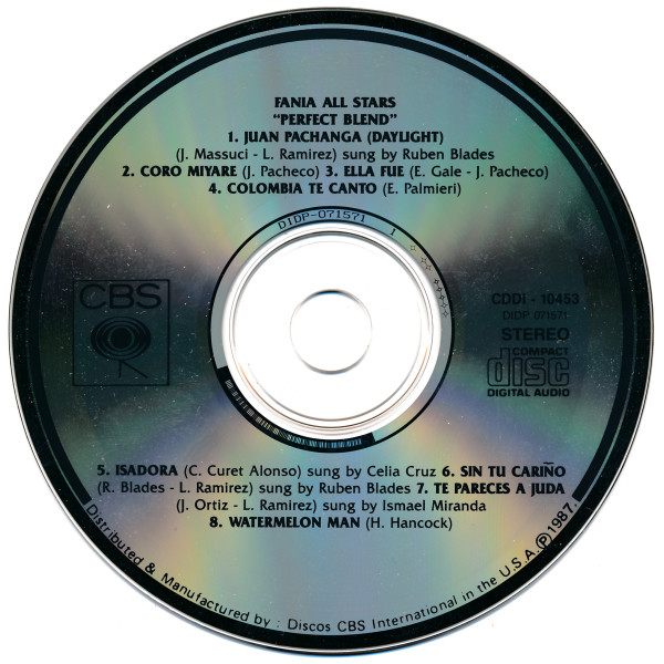fania all stars best of cd Fania All Stars – Best Of The Perfect Blend Cd (Ella Fue - Coro Miyare)