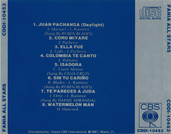 fania all stars best of trasera Fania All Stars – Best Of The Perfect Blend Cd (Ella Fue - Coro Miyare)