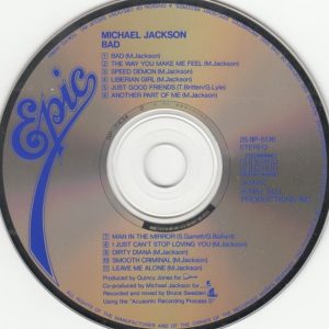 Michael Jackson – Bad Cd Japonés