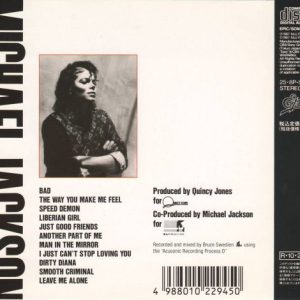 Michael Jackson – Bad Cd Japonés