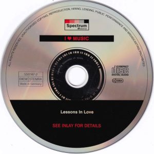 varios lessons in cd I Love Music - Lessons In Love Cd (Varios Artistas : Jim Diamond - Agnetha Faltskog & Thomas Ledin - Frida)