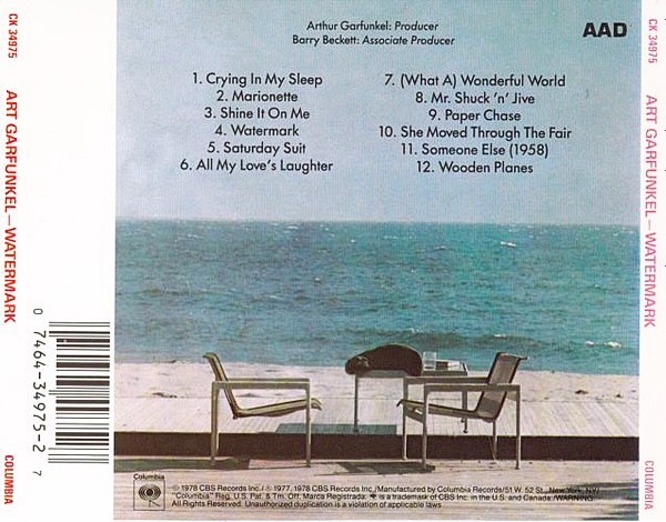 Art Garfunkel – Watermark Cd AOR