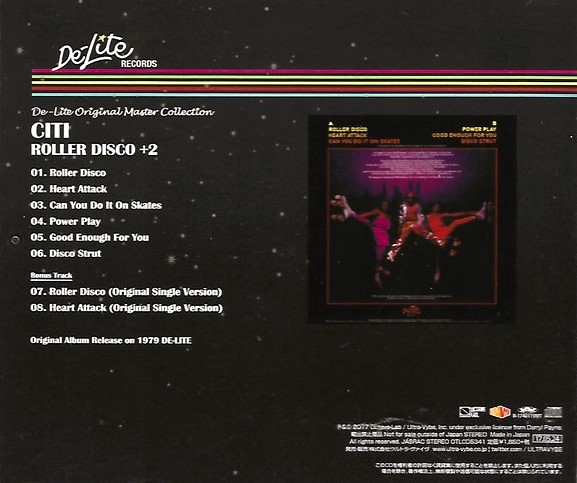 Citi – Roller Disco Cd Japonés (Jewel Case / Bonus Tracks)