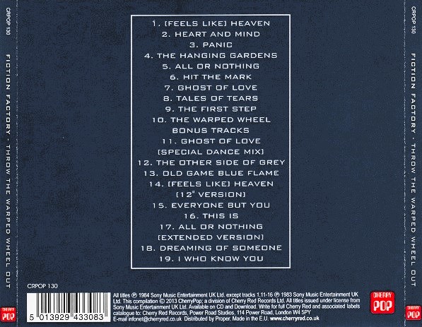 fiction factory trasera Fiction Factory – Throw The Warped Wheel Out Cd Special Edition (12", Extended Versions)