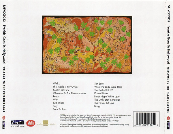 frankie goes welcome trasera Frankie Goes To Hollywood – Welcome To The Pleasuredome Cd