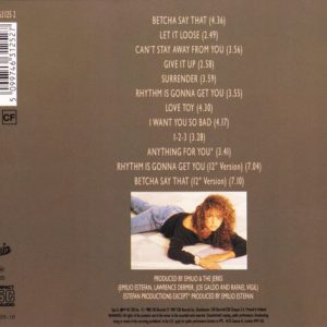 gloria estefan anything trasera Gloria Estefan And Miami Sound Machine – Anything For You Cd (Bonus Tracks)