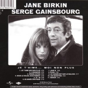 jane birkin trasera Jane Birkin Serge Gainsbourg – Jane Birkin Serge Gainsbourg Cd (Francés)