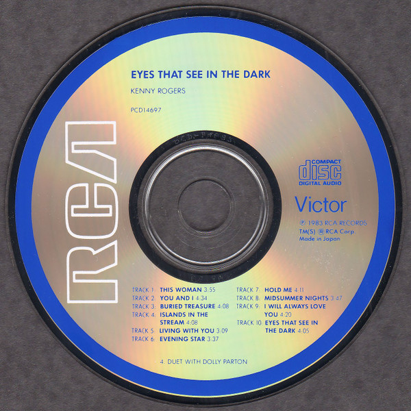 kenny rogers eyes that JP cd Kenny Rogers – Eyes That See In The Dark Cd (Japan / Usa)