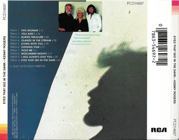 kenny rogers eyes that JP trasera Kenny Rogers – Eyes That See In The Dark Cd (Japan / Usa)