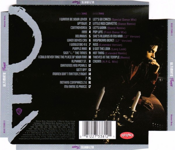 prince ultimate trasera Prince – Ultimate Cd (12" & Extended Remixes)