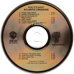 rod stewart atlantic cd Rod Stewart – Atlantic Crossing Cd (Gold Disc)