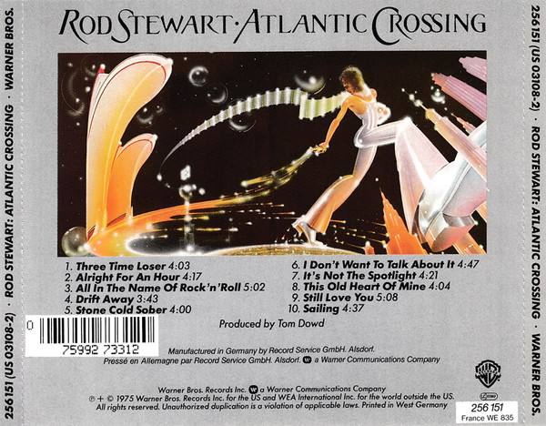 rod stewart atlantic trasera Rod Stewart – Atlantic Crossing Cd (Gold Disc)