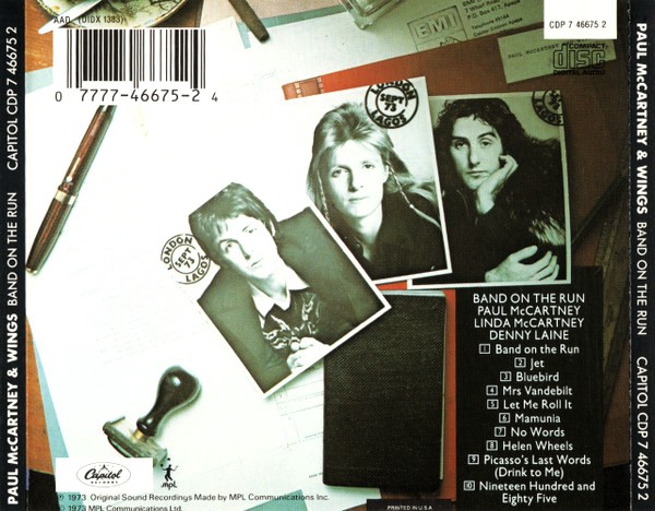 Paul McCartney & Wings – Band On The Run Cd