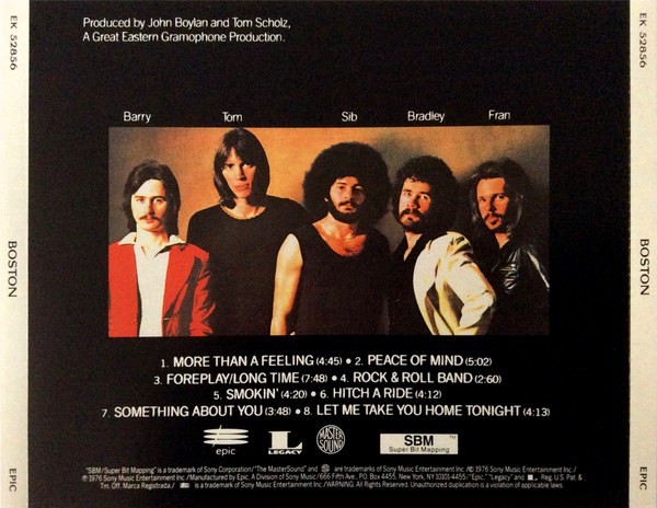 boston boston trasera Boston – Boston Cd Japonés (24kt Gold Disc)