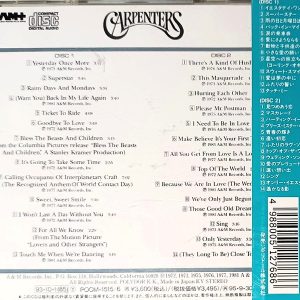 Carpenters – Yesterday Once More Cd Japonés (Compilacion 2 Cds)