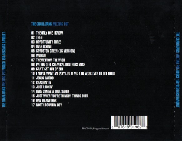 charlatans melting pot trasera The Charlatans – Melting Pot Cd (Compilación)