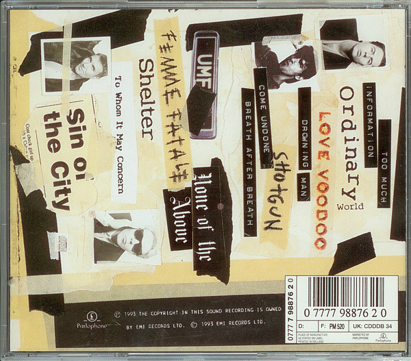 duran duran wedding album trasera Duran Duran – Wedding Album Cd