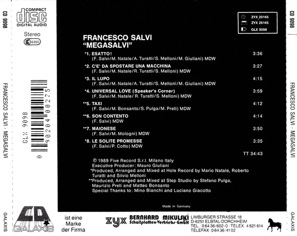 Francesco Salvi – Megasalvi Cd (Esatto!)