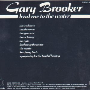 gary brooker lead me trasera Gary Brooker – Lead Me To The Water Cd