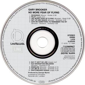 gary brooker no more cd Gary Brooker – No More Fear Of Flying Cd