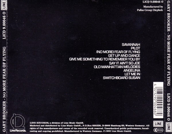 gary brooker no more trasera Gary Brooker – No More Fear Of Flying Cd