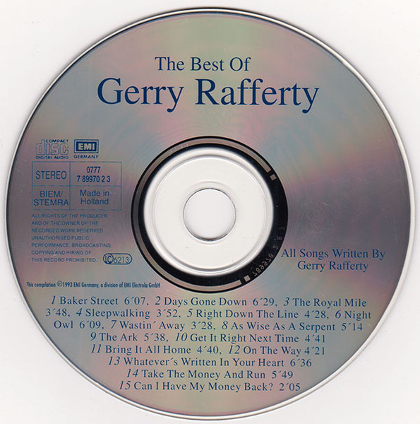 gerry rafferty best of cd Gerry Rafferty – The Best Of Gerry Rafferty Cd (Incluye : The Royal Mile)