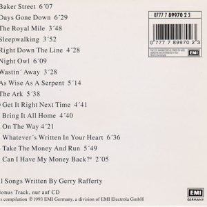 gerry rafferty best of trasera Gerry Rafferty – The Best Of Gerry Rafferty Cd (Incluye : The Royal Mile)