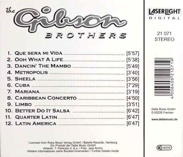 The Gibson Brothers – Better Do It Salsa Cd (Compilacion)