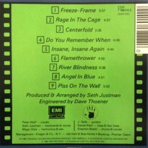 j geils freeze frame usa trasera The J. Geils Band – Freeze Frame Cd