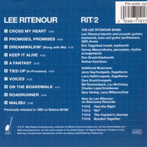 lee ritenour rit 2 trasera Lee Ritenour – Rit/2 Cd (AOR)