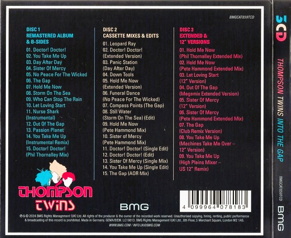 thompson Twins into deluxe trasera Thompson Twins – Into The Gap Cd (Deluxe Edition 40th Anniversary 3 Cds : 12", Extended Versions & Remixes)
