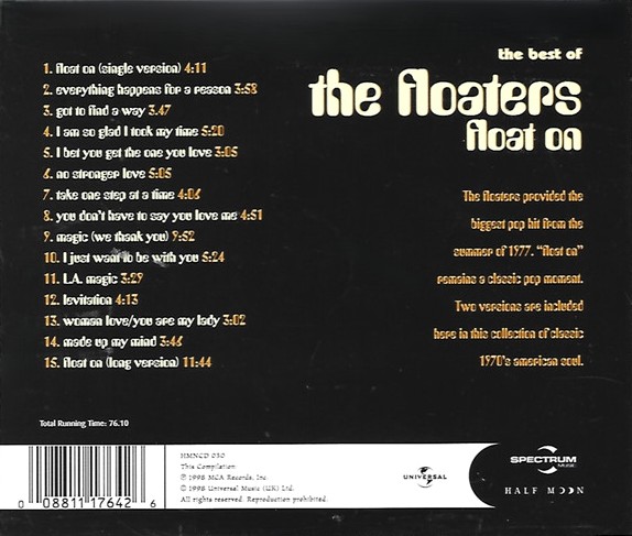 floaters best of trasera The Floaters – The Best Of The Floaters Cd (Float On)