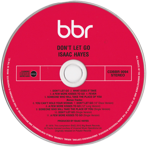 isaac hayes dont let go cd Isaac Hayes – Don't Let Go Cd (Bonus Tracks)
