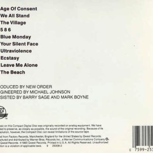 New Order – Power, Corruption & Lies Cd (Incluye : Blue Monday y The Beach)
