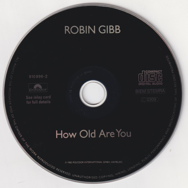 robin gibb how old cd 1 Robin Gibb – How Old Are You? Cd