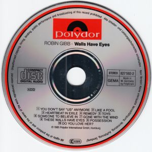 robin gibb walls have cd 1 Robin Gibb – Walls Have Eyes Cd