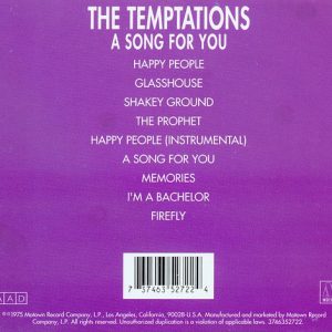 The Temptations – A Song For You Cd