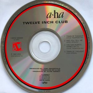 A-ha – Twelve Inch Club Cd Japones (Incluye 12" de : Train Of Thought y The Sun Always Shine On Tv)