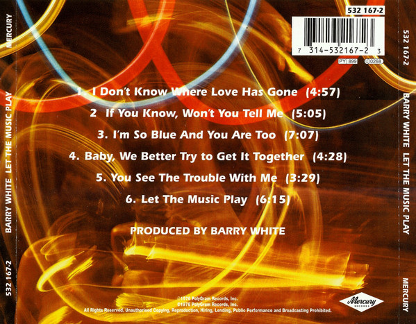 Barry White – Let The Music Play Cd