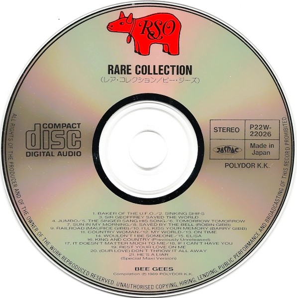bee gees rare collection cd Bee Gees – Rare Collection Cd Japones (Incluye el 12" Special Maxi Version de He's A Liar)