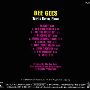 bee gees spirit japones trasera Bee Gees – Spirits Having Flown Cd Japonés
